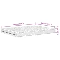 Matelas en mousse blanc 140x200 cm dureté H2 H3