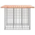 Banc jardin design gabion 100x102x72 cm bois massif de douglas