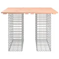 Banc jardin design gabion 100x102x72 cm bois massif de douglas