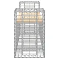 Banc de jardin design gabion 183x41x60,5 cm bois massif de pin