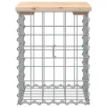 Banc de jardin design de gabion 33x31x42 cm bois massif de pin