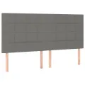 cadre de lit et matelas et LED Gris foncé 160x200 cm