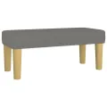 cadre de lit avec matelas Gris foncé 80x200 cm Tissu