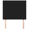 Têtes de lit 2 pcs Noir 90x5x78/88 cm Tissu