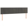 cadre de lit et matelas Gris foncé 180x200cm Velours