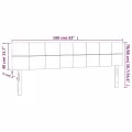 Têtes de lit 2 pcs Gris clair 80x5x78/88 cm Tissu