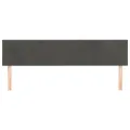 Têtes de lit 2 pcs Gris foncé 90x5x78/88 cm Velours