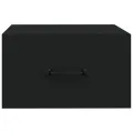Tables de chevet murales 2 pcs Noir 35x35x20 cm