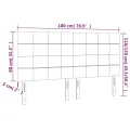 Têtes de lit 4 pcs Noir 90x5x78/88 cm Tissu