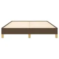 Cadre de lit Marron foncé 160x200 cm Tissu