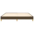cadre de lit Marron foncé 160x200 cm Tissu