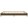 cadre de lit Marron foncé 160x200 cm Tissu