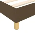 cadre de lit Marron foncé 160x200 cm Tissu