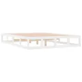 Cadre de lit Blanc 180x200 cm Super King Bois massif