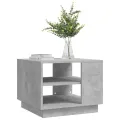 Table basse Gris béton 55x55x43 cm Aggloméré