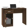 Bureau avec tiroir et armoire Chêne marron 100x40x73 cm