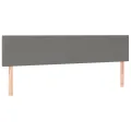cadre de lit avec matelas Gris foncé 180x200cm Tissu