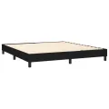 cadre de lit avec matelas Noir 180x200 cm Tissu