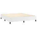 cadre de lit avec matelas Blanc 180x200cm Similicuir
