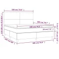 cadre de lit avec matelas et LED Blanc 180x200 cm