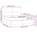 cadre de lit avec matelas Blanc 180x200cm Similicuir