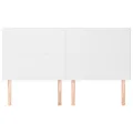 Têtes de lit 4 pcs Blanc 100x5x78/88 cm Similicuir