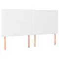 cadre de lit avec matelas Blanc 200x200cm Similicuir