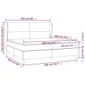 cadre de lit avec matelas Blanc 200x200cm Similicuir