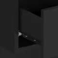 Tables de chevet murales 2 pcs Noir