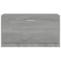 Banc à chaussures Sonoma gris 80x24x45 cm Bois d'ingénierie