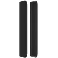 Tête de lit avec oreilles Noir 163x16x118/128 cm Similicuir