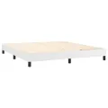 cadre de lit avec matelas Blanc 160x200cm Similicuir