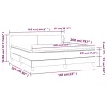 cadre de lit avec matelas Blanc 160x200cm Similicuir