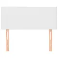 Tête de lit Blanc 80x5x78/88 cm Similicuir