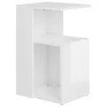 Table d'appoint Blanc brillant 36x30x56 cm Aggloméré