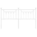 Tête de lit métal blanc 180 cm