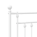Tête de lit métal blanc 180 cm