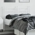 Tête de lit métal blanc 120 cm