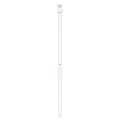 Tête de lit métal blanc 120 cm