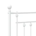 Tête de lit métal blanc 120 cm