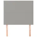 Têtes de lit 2 pcs Gris clair 80x5x78/88 cm Tissu