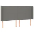 cadre de lit et matelas et LED Gris foncé 160x200 cm