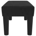 Banc Noir 70x30x30 cm Velours