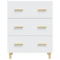 Buffet Blanc 70x34x90 cm Bois d'ingénierie