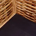 Ensemble de canapés 2 pcs avec coussins Rotin naturel