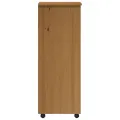 Armoire roulante avec tiroirs MOSS bois de pin marron miel