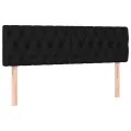 cadre de lit avec matelas Noir 160x200 cm Tissu