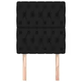 Têtes de lit 2 pcs Noir 80x7x78/88 cm Tissu