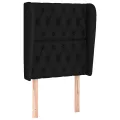 cadre de lit et matelas Noir 80x200 cm Tissu