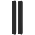 Tête de lit avec oreilles Noir 93x16x118/128 cm Similicuir